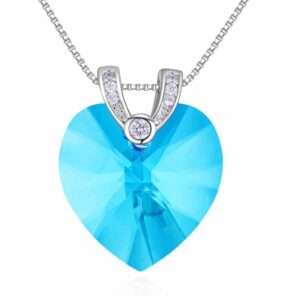 Takeit Deals Titanic Crystal Heart Pendant - Sapphire