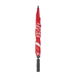 Wind-Resistant/Rainproof Travel Easy-Grip Umbrella- Red