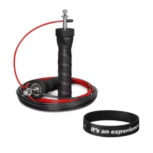 Takeit Deals Sports CrossFit Gym Boxing Speed Cable Skipping Rope - Black