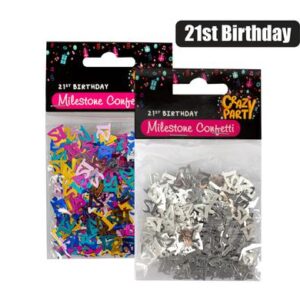 PARTY CONFETTI MILESTONE 21 15g