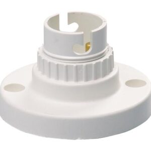 BATTEN-HOLDER NYLON 50mm WHITE BULK