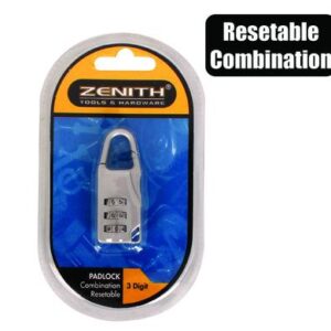 PADLOCK COMBINATION RESETABLE BLISTER
