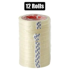 TAPE ADHESIVE 12mmx33m BULK ROLL
