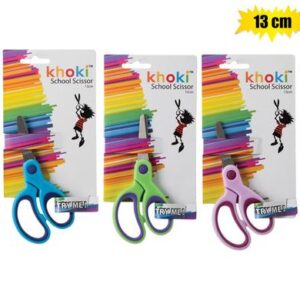 SCISSOR PL HANDLE ASSTD COLOUR 13cm