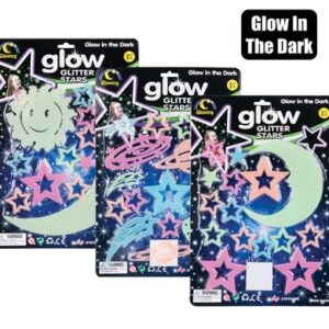 STICKER GLOW-IN-THE-DARK STARS ASSTD