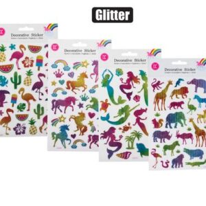 STICKER FOIL GLITTER ASSORTED